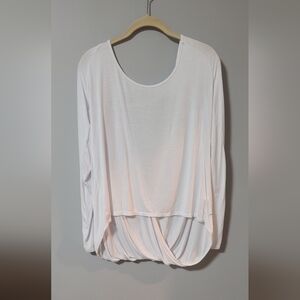 ZYIA WHITE NAMASTE white shit size medium.  Washed but never worn